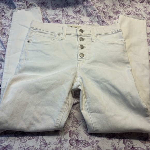 Madewell Denim - 🍄Madewell White High-Rise Button-Fly Jeans